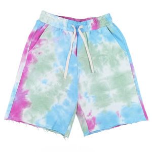 Pantalones Cortos Deportivos Holgados de Felpa Francesa 100% Algodón de 450 GSM Personalizados 2026, Pantalones Cortos Deportivos de Felpa Francesa con Tie-Dye para Hombre - Product Image 5