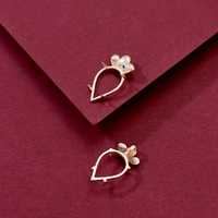 Base semi-montée à griffes en argent sterling 925 véritable de haute qualité, plaqué or 18 carats, 9x11mm, composants de bijoux