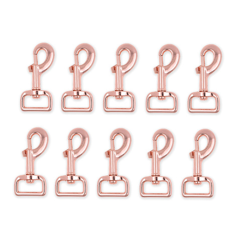 Wholesale GRS Rose Gold Swivel Snap Hooks Heavy Duty Trigger Clip Clasps for Bag Dog Leashes Straps Harnesses Hangers