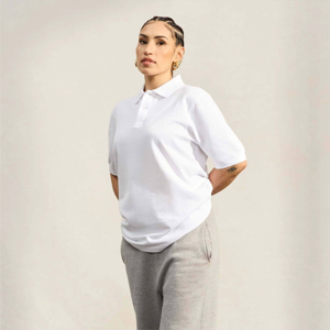 Polo de manga corta con estilo para mujer, suave y transpirable, ideal para conjuntos informales y actividades al aire libre - Product Image 2