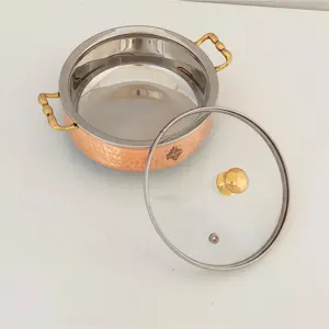 Recipiente de Acero y Cobre Handi con Tapa y Asa de Latón - Product Image 6