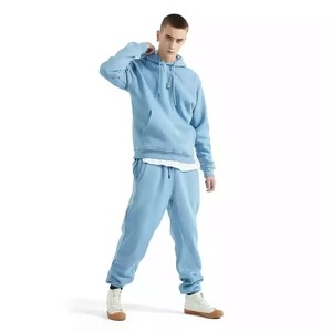 OEM Winter Solid Cotton Tracksuit Hoodies Sweatpants Set Pockets Fleece <b>Jogging</b> <b>Suits</b> Plus Size - Product Image 6