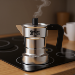 Cafetière à induction SOLIDEXPRESS 2 tasses en aluminium, finition chrome poli 1654NEW - Product Image 3