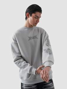 สเวตเชิ้ตสำหรับทุกเพศเสื้อกีฬาแขนยาวพิมพ์ลายหน้าจอคุณภาพพรีเมี่ยมปรับแต่งได้ทันสมัย - Product Image 6