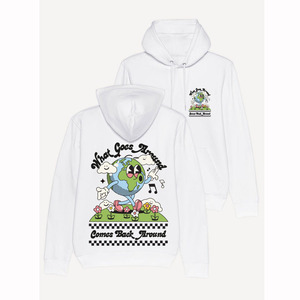 เสื้อกันหนาวสีขาวมีฮู้ดผ้าฝ้ายปกติกำหนดเองได้ - Product Image 1