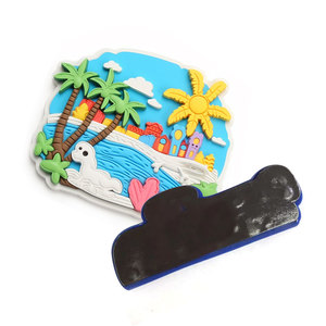 แม่เหล็กติดตู้เย็นทำจากพีวีซีแบบแบนมียางนิ่มใช้สำหรับเดินทางของที่ระลึก - Product Image 4