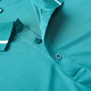 T-shirt décontracté à séchage rapide pour hommes, vêtements de sport, broderie culturelle, logo personnalisé, t-shirt à manches courtes et revers - Product Image 3