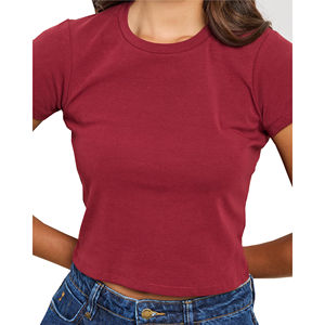 Top Corto a Cuadros, Elegante y Moderno para Mujer, Casual, Ajuste Regular, Verano, Ecológico, 100% Algodón, Transpirable, Anti-UV - Product Image 2