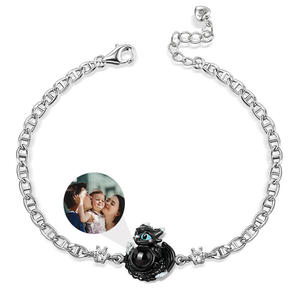 Pulsera de Plata de Ley con Proyección de Fotos Personalizada Jeulia - Product Image 1