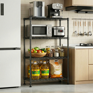 MZG US Warehouse Simple Design Steel Heavy Duty 4 Tier Utility Shelving <b>Unit</b> Adjustable 1000 lbs <b>Storage</b> Shelving <b>Unit</b> - Product Image 2