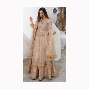 Lehenga choli ขายดีที่สุดลำดับ9มม. พร้อมชุดงานแต่งงานของผู้จำหน่ายอินเดียปักด้วยมือ - Product Image 5