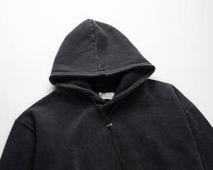 Logo personnalisé vierge grande taille sweats à capuche pour hommes de haute qualité 100% coton sweat à capuche lourd impression bouffante sweats à capuche surdimensionnés unisexe - Product Image 4