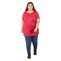 Vêtements grande taille pour femmes, t-shirt décontracté ample de haute qualité, robe d'été pour femmes en gros