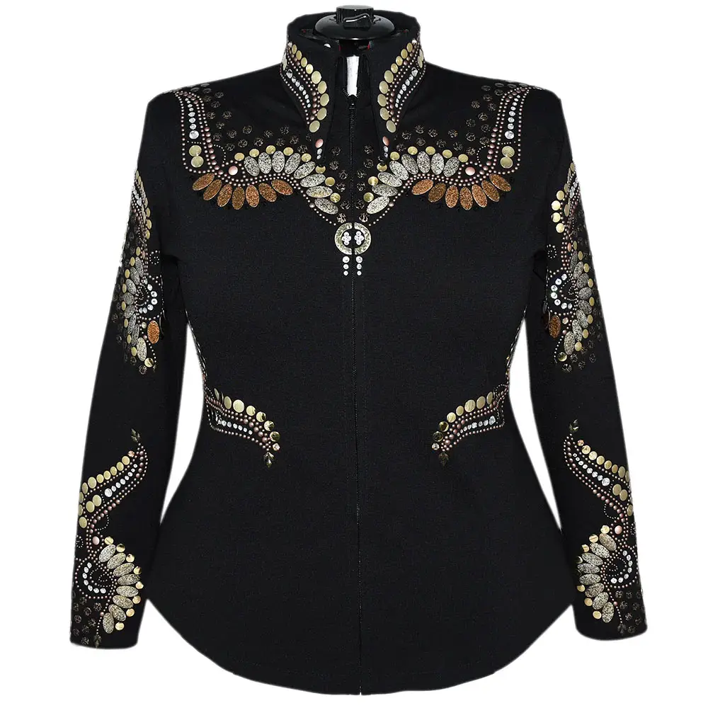उच्च गुणवत्ता वाले घोड़े की सवारी जैकेट घुड़सवारी कपड़े फजेनिक उद्योगों द्वारा लुभावनी उच्च अंत शो जैकेट महिलाओं