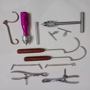 Juego de instrumentos médicos ortopédicos de alta calidad para cirugía veterinaria de 9 Uds. Herramientas de precisión duraderas de acero inoxidable para animales - Product Image 4