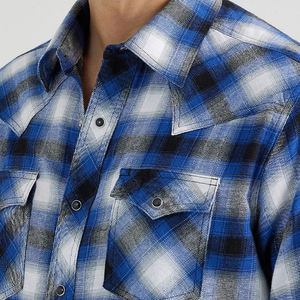 เสื้อเชิ๊ตผ้าสักหลาดสำหรับผู้ชายเสื้อเชิ๊ตผ้าสักหลาดสำหรับผู้ชายเสื้อเชิ๊ตแฟชั่นล่าสุดคุณภาพสูงกันรอยยับ - Product Image 6