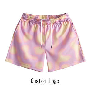 กางเกงขาสั้นแนวสตรีทพิมพ์ลายขนาดใหญ่พิเศษสำหรับผู้ชายกางเกงขาสั้นผ้าโพลีเอสเตอร์ระบายอากาศตาข่ายอะนิเมะสำหรับผู้ชาย - Product Image 2