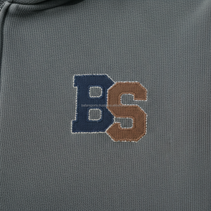 Sudadera gruesa con cremallera de invierno 460 GSM tela de lana de algodón Premium suave y cálido tono gris oscuro logotipo personalizado sudaderas básicas delanteras - Product Image 6