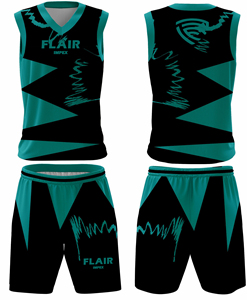 Conjunto de Camiseta y Pantalones Cortos de Baloncesto Unisex de Alta Calidad, Personalizable con Impresión Digital, Transpirable y Antibacteriano - Product Image 4