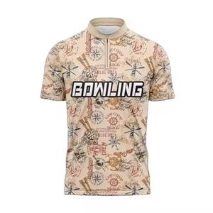 เสื้อโปโลแขนสั้นสำหรับผู้ใหญ่เสื้อกีฬาโบว์ลิ่งบริการฟิตเนสเสื้อกีฬาแห้งเร็ว - Product Image 6