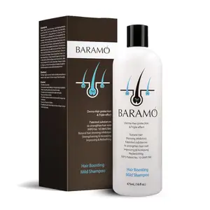 BARAMO Hair Boosting Mild Shampoo for Anti Hair Thinning & Hair Loss 16 fl oz, Women & Men, Scalp Care Hair Regrowth Shampoo