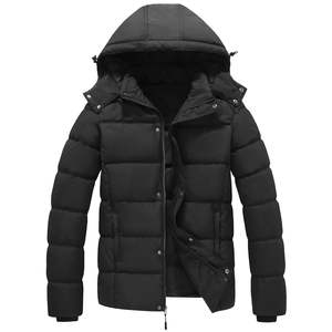 <b>Men</b> Casual Puffer <b>Jacket</b> Hooded Quilted Varsity <b>Baseball</b> <b>Jacket</b> Cotton Blend Letterman <b>Jackets</b> Custom Make Your Own logo - Product Image 3