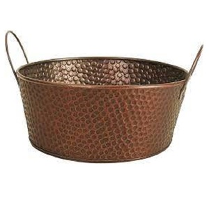 Nouveau Design Décoratif Grand Jardinière Succulente À La Main Jardinière Feuille Conception Cuivre Antique Métal Pot De Plante - Product Image 3