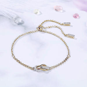 กำไลข้อมือเงินแท้ชุบโรเดียม Jeulia Infinity Love ประดับเพชร มุก และเพทาย - Product Image 5