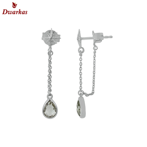 Pendientes de tuerca de piedras preciosas de circón blanco de nuevo diseño de Plata de Ley 925 para mujer, joyería fina para boda y fiesta, aniversario, incrustaciones - Product Image 5