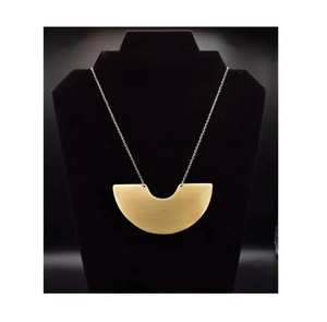 Collier en laiton de haute qualité, collier personnalisé en laiton, poli brillant, pour bijoux à la mode - Product Image 3