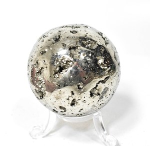 Esfera de Cristal de Pirita Peruana Natural de Alta Calidad, Bola Pulida Tallada a Mano, Amor, Feng Shui, Curación, Atracción de Dinero, Decoración - Product Image 1