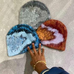 Gorro de mohair totalmente liso para hombre y mujer, gorro cálido de invierno para fiestas de ciclismo y esquí, servicio OEM - Product Image 2