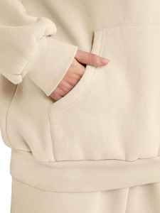 Vente en gros de survêtements pour femmes en coton 400 gsm couleur unie vêtements de rue survêtement pour femmes adultes survêtements grande taille - Product Image 4