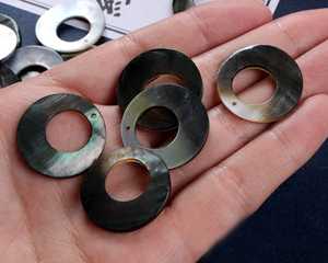 Puces de perles rondes en coquillage naturel DIY Jewelry & Decoration - Product Image 5