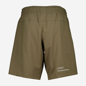 Shorts de sport décontractés d'été personnalisés pour hommes, en coton, taille élastique, shorts de course unis avec poche - Product Image 3