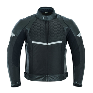 Hombre Moto Montar Moto Chaqueta de cuero para motocicleta Ropa Hombre Impermeable Racing Motor Bike Chaquetas de cuero - Product Image 1