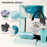 Set de Regalo de Jubilación para Mujer con Logotipo Personalizado: Vaso Térmico, Bolsa de Mano, Vela, Calcetines y Llavero para Compañera de Trabajo, Maestra, Enfermera, Jefa, Despedida