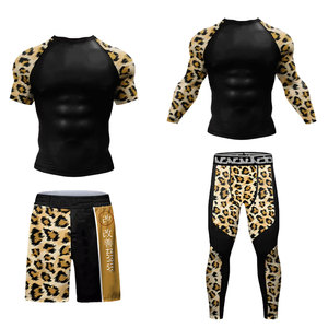 Tenue de combat MMA BJJ 2026 sans Gi : Rashguard, shorts, spats, vêtements de compression respirants, séchage rapide, écologiques pour l'été - Product Image 1