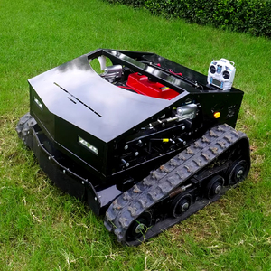 Remote Control 3 Wheel Crawler Track Rotary Lawn Mower Motor Pump Gearbox Automatic Traffic Sign Rounding Machine for Garden Use - Product Image 1