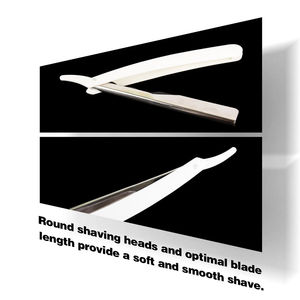 Maquinilla de Afeitar Profesional de Seguridad con Una Sola Cuchilla, Mango de Acero Inoxidable y Cuchilla de Acero Superinoxidable - Product Image 2