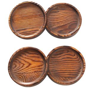 Latest Handmade Wooden Mug Coaster Dark Shade Natural Design for Home Carved <b>Tea</b> Cup Stand at Lower Cost - Product Image 3