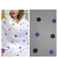 Tissu en voile de coton peigné tissé respirant pour robe Thobe soudanaise, vente en gros d'usine, impression numérique de haute qualité, taille moyenne pour femme