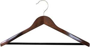 Solid Wood Hangers for Clothes Hangers 4 Pieces <b>Rack</b> Hangers Suitable for Hotel and Family Use Space Saving by Mehak Impex - Product Image 5