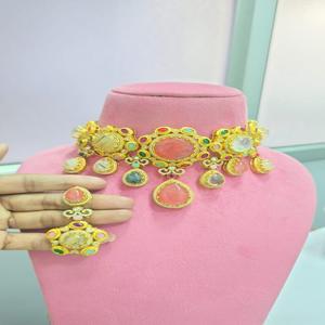 Collar de Primera Calidad con Hermosos Aretes, Último Diseño, Perfecto para Bodas, Eventos Festivos, Fiestas - Product Image 1