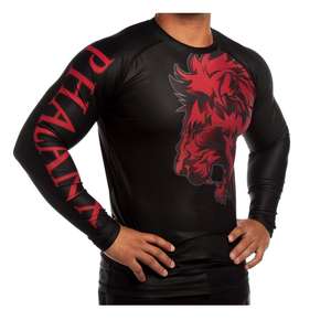 Protège-éruption BJJ sublimé sur mesure pour adultes chemise de Compression en polyester Spandex de haute qualité pour MMA formation protège-éruption - Product Image 4