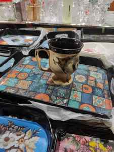 350ml Insulated Handmade Porcelain Classic Coffee Mug with Solid Pattern <b>Pink</b> <b>Bow</b> Customizable Gift Box - Product Image 5