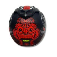 Casque de moto ABS à visage ouvert de haute qualité, nouveau modèle JP7 Snake 26, noir mat |   Double visière certifiée SNI, aérodynamique