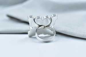 Handmade Women's <b>Adjustable</b> <b>Ring</b> White Buffalo Copper Turquoise <b>Sterling</b> <b>Silver</b> Oval Cut Natural Elegant Statement for Parties - Product Image 3