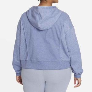 Sweat à capuche de couleur unie décontracté de haute qualité pour femmes Sweat-shirt tricoté respirant avec logo personnalisé Tissu respirant - Product Image 5