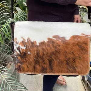 Women Leather Handbag Laptop Tote Leather Bag Hot Selling Single Handed Fur Shoulder Bohemian Fringe Office GENUINE Leather TB-6